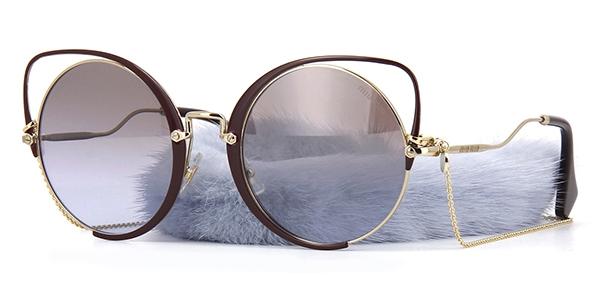 Miu Miu Scenic MU 51TS KJP2H2 with Detachable Mink Chain