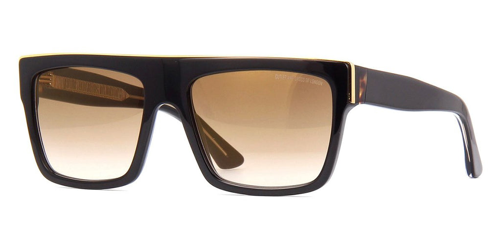 Cutler and Gross 1354 01 Black with Gold Band