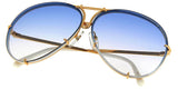 Porsche Design 8478 W Gold Frame - Grad Blue + Brown Lenses