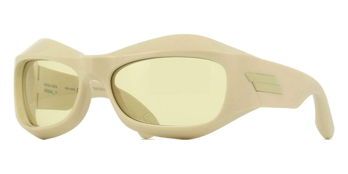 Bottega Veneta Bv1086s Wraparound Sunglasses in Black