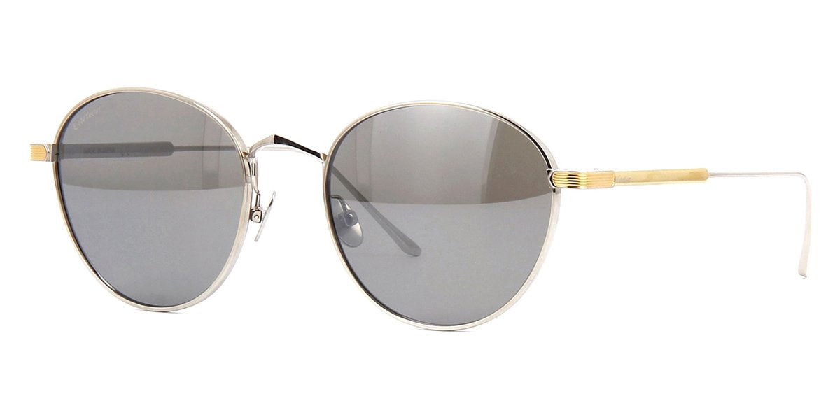 Cartier Round sunglasses CT0009S 006 silver titanium Cartier C de Cartier Silver Round Unisex Sunglasses CT0009S  main image 2