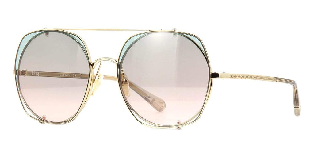 Chloe CH0042S 001 with Clip-On Sunglasses