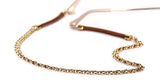 Chloe Leather Golden Brass Sunglasses Chain