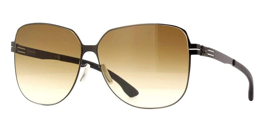 ic! berlin Cha Cha Gunmetal and Black with Brown Sand Gradient Sunglasses