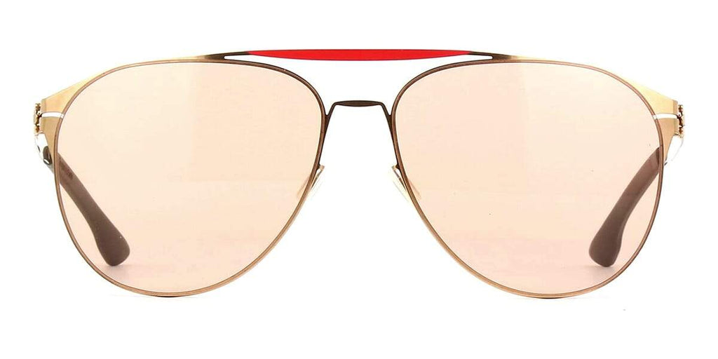 ic! berlin Daiying L. Rose Lava and Rose Gold with Warm Grey Sunglasses