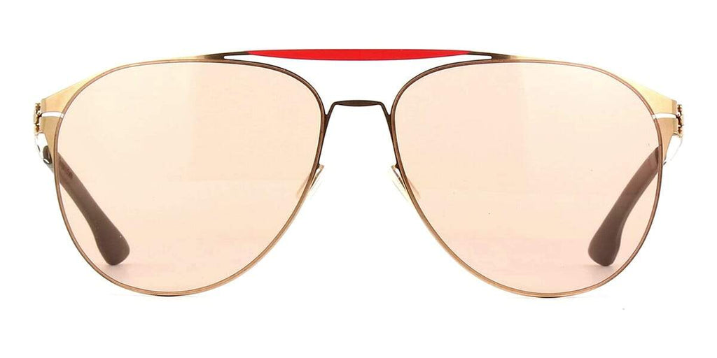 ic! berlin Daiying L. Rose Lava and Rose Gold with Warm Grey Sunglasses