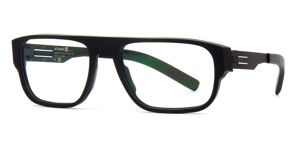 ic! berlin Edmir A. Rough Black Glasses