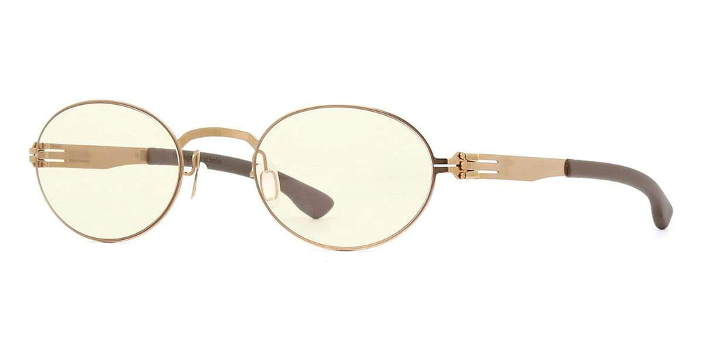 ic! berlin Junhee J. Rose Gold and Warm Grey with Bubble Tea Sunglasses