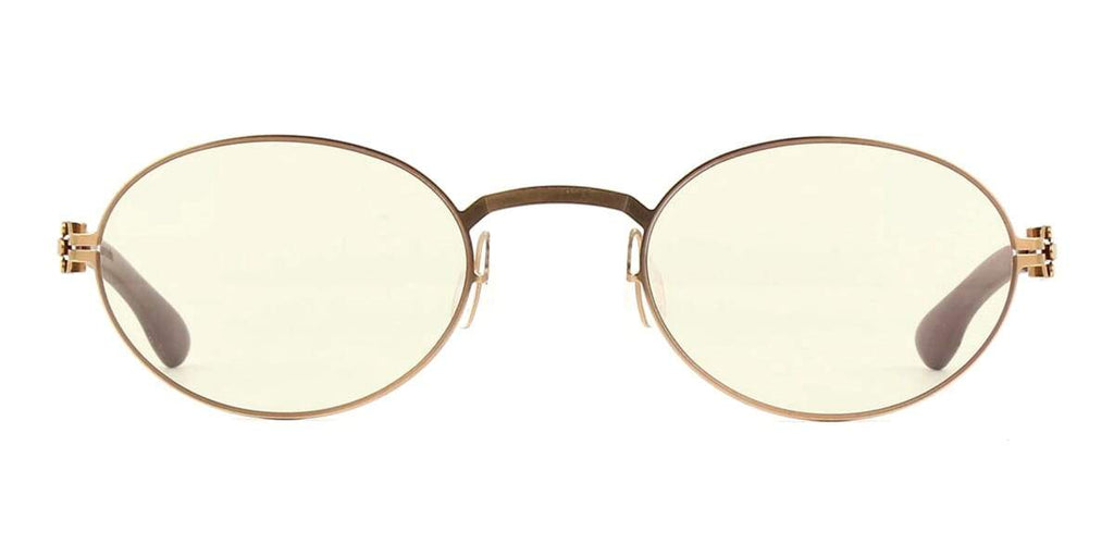 ic! berlin Junhee J. Rose Gold and Warm Grey with Bubble Tea Sunglasses