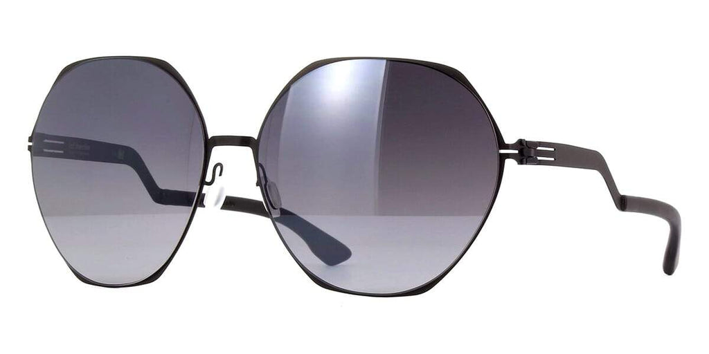 ic! berlin Ku Damm Black with Black to Grey Gradient Sunglasses