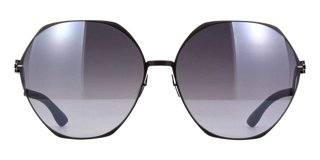 ic! berlin Ku Damm Black with Black to Grey Gradient Sunglasses