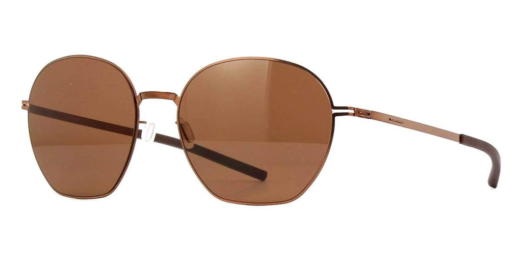 ic! berlin Kusi Shiny Copper and Nougat with Mahogany Brown Sunglasses