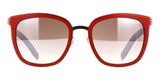 ic! berlin Maira B. Rose Gold and Matte Syrup with Brown Sand Mirrored Sunglasses