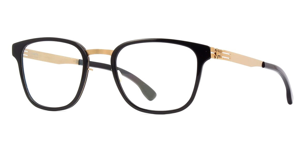 ic! berlin Mr. Bice Rose Gold and Obsidian Glasses