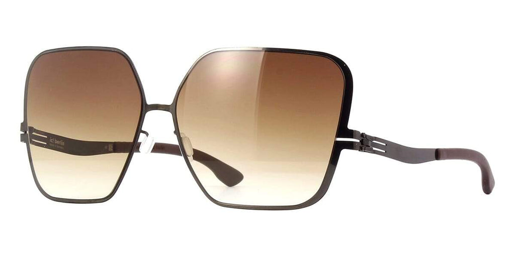 ic! berlin Paletti Gunmetal and Nougat with Brown Sand Gradient Sunglasses