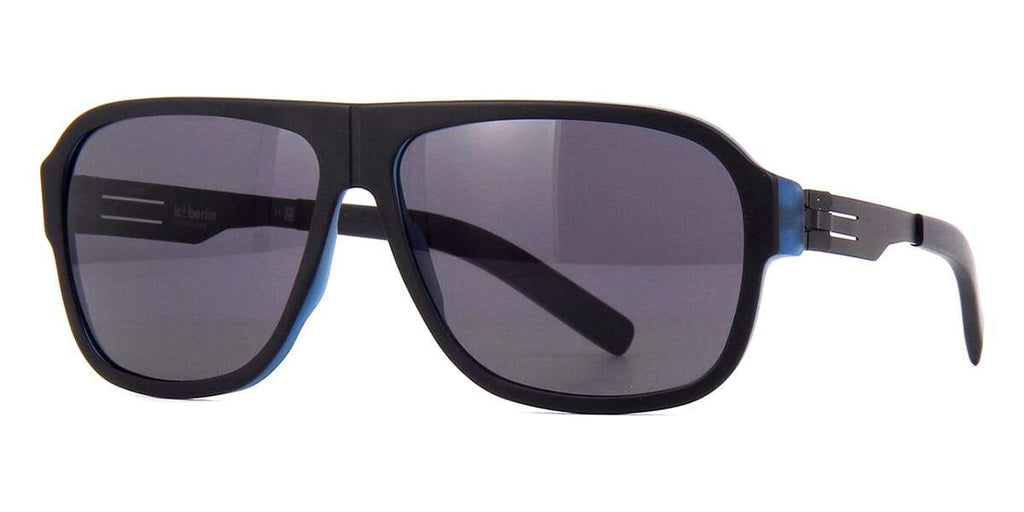 ic! berlin Power Law Matte Midnight Blue and Matte Black Sunglasses