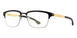 ic! berlin Ricky Y. Black and Matte Gold Glasses