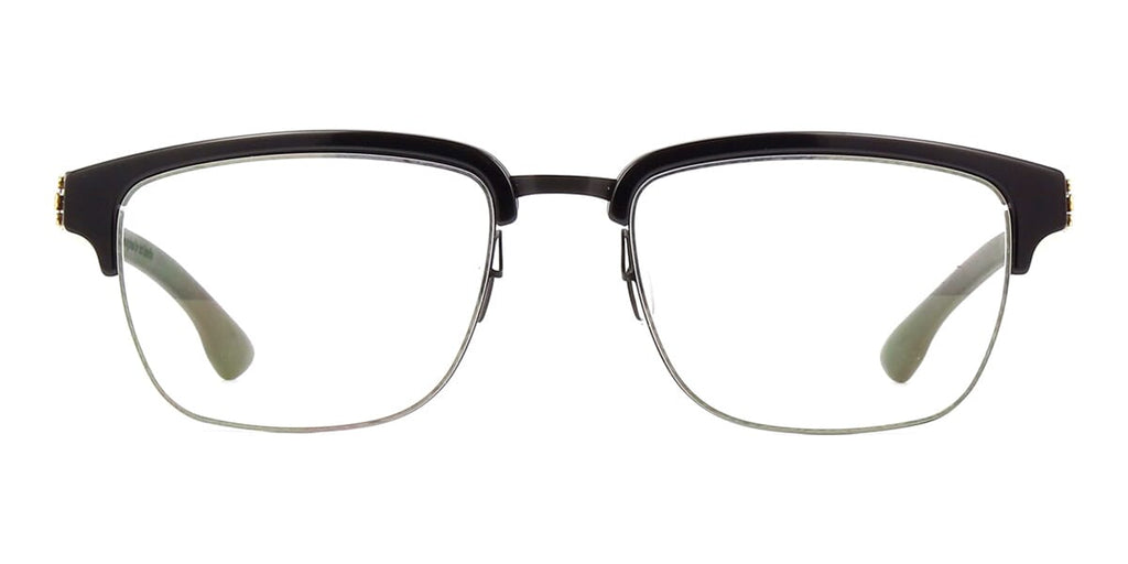 ic! berlin Ricky Y. Black and Matte Gold Glasses