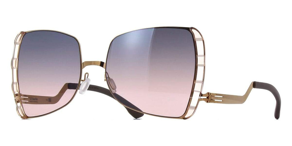 ic! berlin VIP Rose Gold and Ice Tea with Ocean Fade Sunglasses