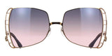 ic! berlin VIP Rose Gold and Ice Tea with Ocean Fade Sunglasses