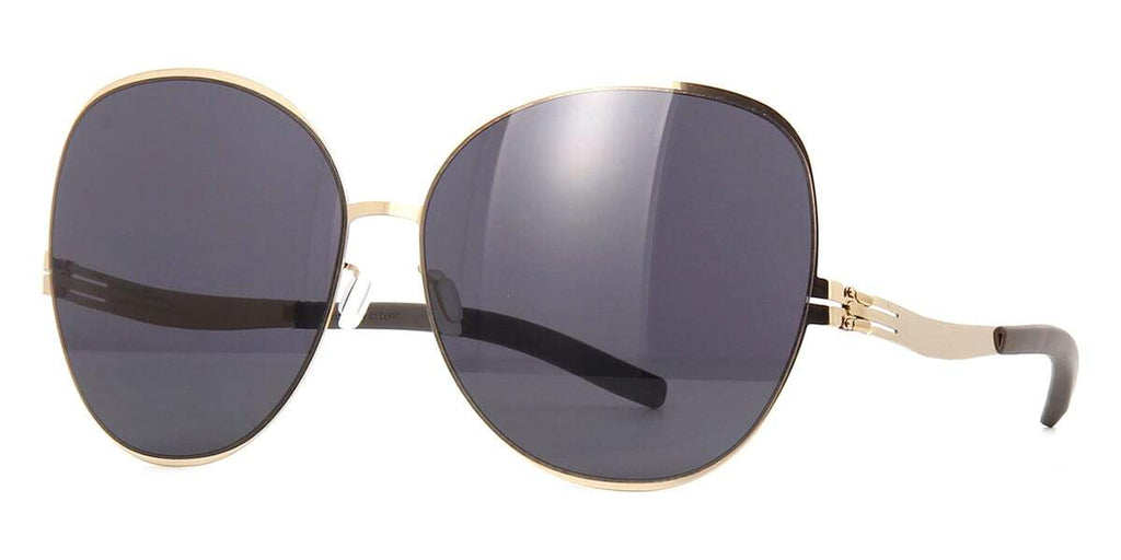ic! berlin Virginia P. Rose Gold and Black Sunglasses