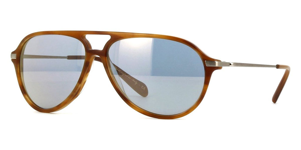 oliver peoples braedon ov5340su 1579y5 semi matte raintreeblue goldtone