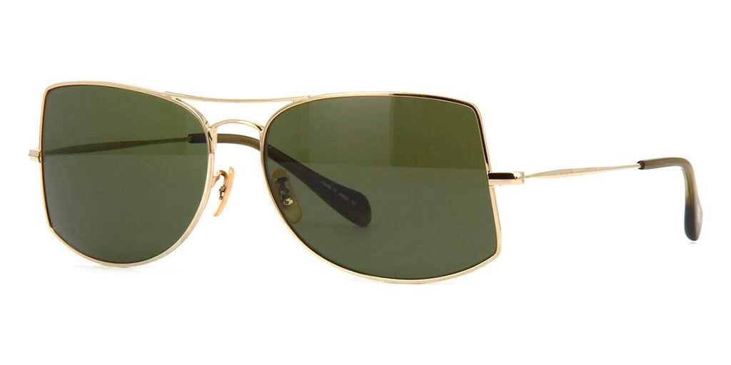 Oliver Peoples Jack One OV1090S 5035/31 Gold/Green G15 Sunglasses