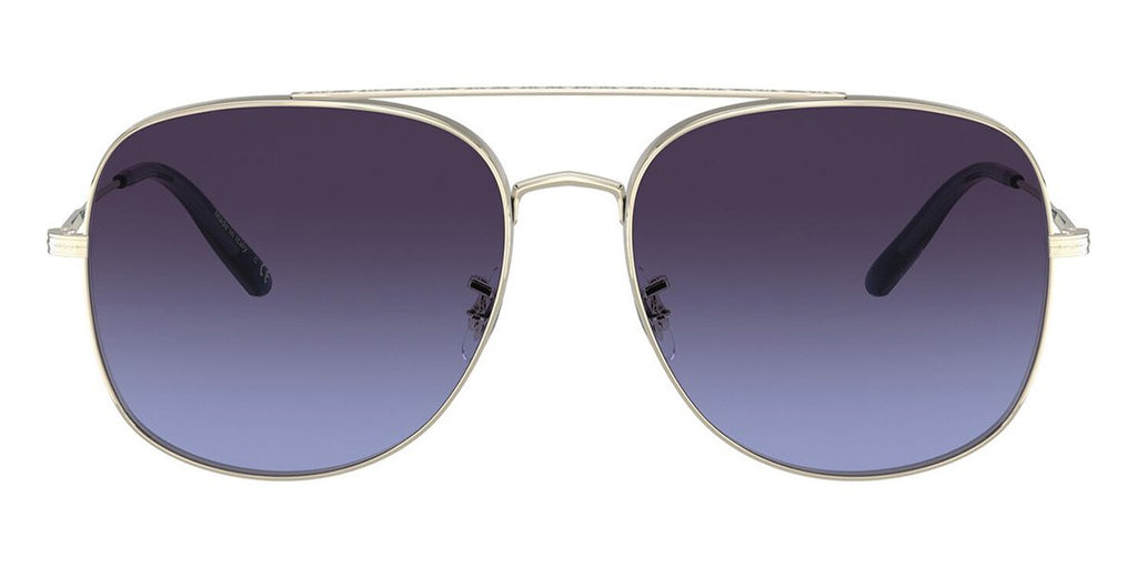 oliver peoples taron ov1272s 503579 soft golddark blue gradient