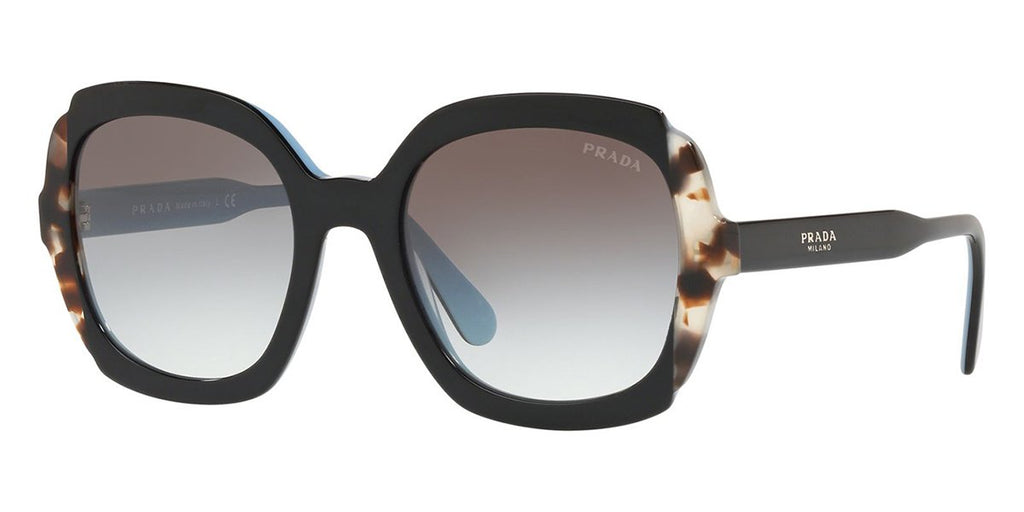 prada pr 16us khr0a7 black azure and spotted brown