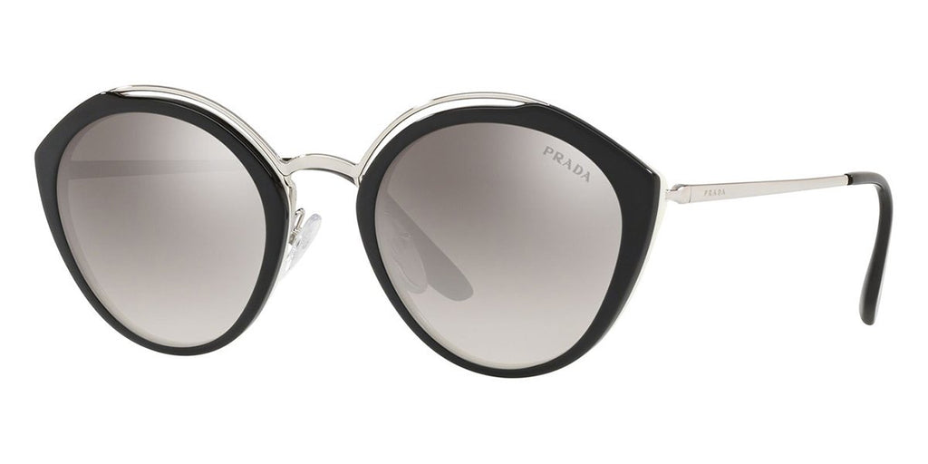 prada pr 18us 4bk5o0 black with ivory and silver