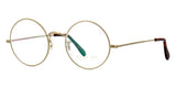 Savile Row 18kt Round Eye Matte Gold Glasses