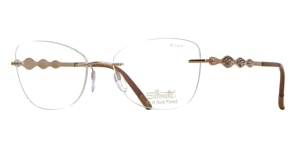 silhouette crystal diva 5517 bz 3620 23kt gold plated
