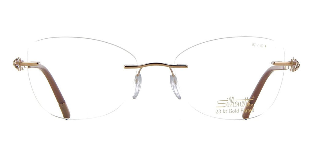 silhouette crystal diva 5517 bz 3620 23kt gold plated