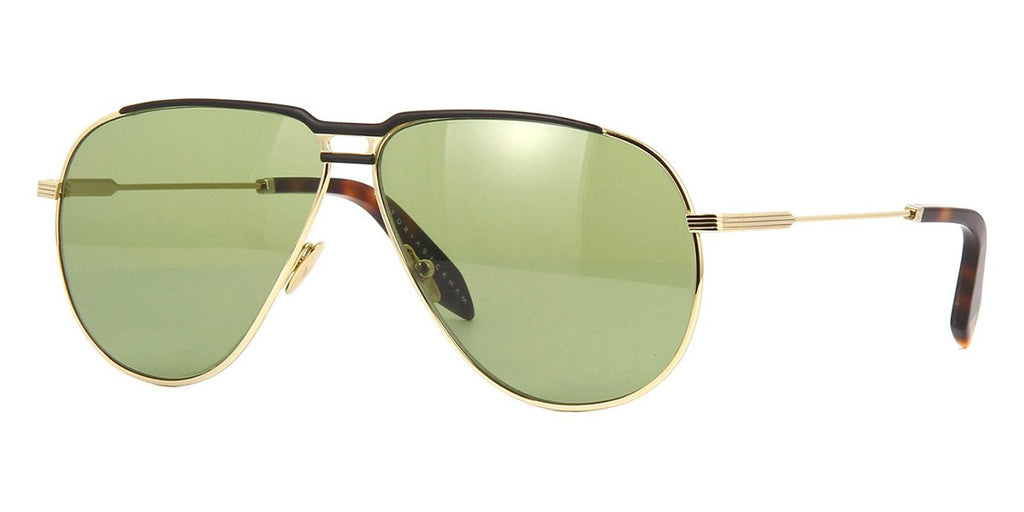 victoria beckham jet set aviator vbs147 c02 green and blonde gold