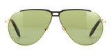 victoria beckham jet set aviator vbs147 c02 green and blonde gold