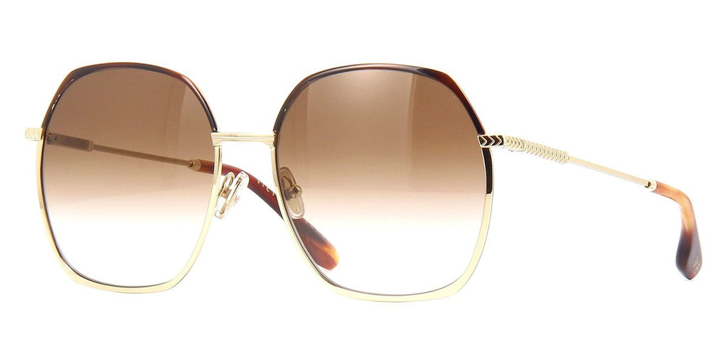 victoria beckham vb206s 702 gold and havana